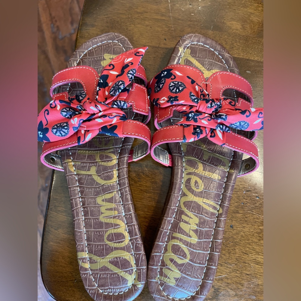 Sam Edelman Red Bay Slide Sandals